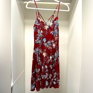 The General Good XS Strappy Top Red Dress